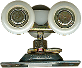 1-279 Bi-Fold & Sliding Door Tri Roller Trolley with Standard Base Plate - Rollerco Door Roller Assemblies Replacement Rollers for Doors