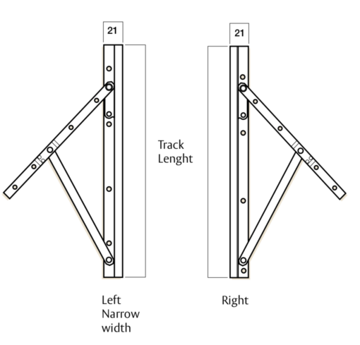 10-150 Whitco Narrow Friction Sash Stays - Image 3