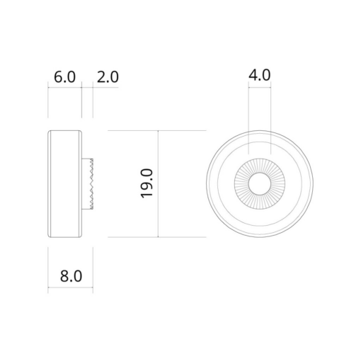 3-3020 19Mm Trimview Screen Door Top Roller - Image 3