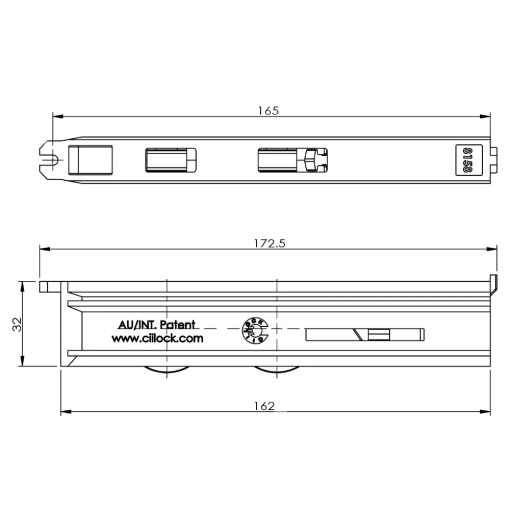 1-3210 Ciilock 58 Series Dual Roller Carriage - Image 3