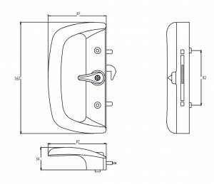 7-1710 Whitco Mawson Sliding Door Safety Lock - Rollerco For Sliding Door, Windows &Amp; Shower Replacement Parts, Rollers &Amp; Accessories. Rollerco: 40 Years Strong! 7 1710 Dimensions - Rollerco Australia'S Biggest Range Of Sliding Door, Windows &Amp; Shower Replacement Parts, Rollers &Amp; Accessories. Rollerco: 40 Years Strong!