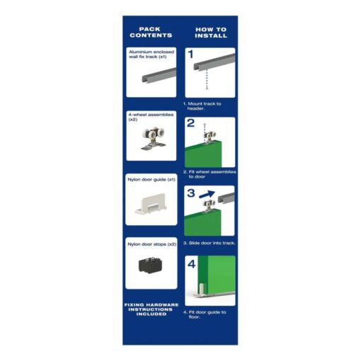 9-1310 Triumph Single Door Top Mount Track Set - Image 2