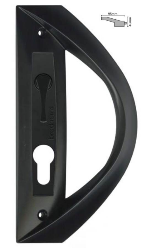 7-3070 Bradnams Mortice Plastic Handle Sliding Door Lock