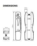 7-2665 Black Doric Sliding Screen Door Latch - Rollerco For Sliding Door, Windows &Amp; Shower Replacement Parts, Rollers &Amp; Accessories. Rollerco: 40 Years Strong! 7 2665. Jpg - Rollerco Australia'S Biggest Range Of Sliding Door, Windows &Amp; Shower Replacement Parts, Rollers &Amp; Accessories. Rollerco: 40 Years Strong!