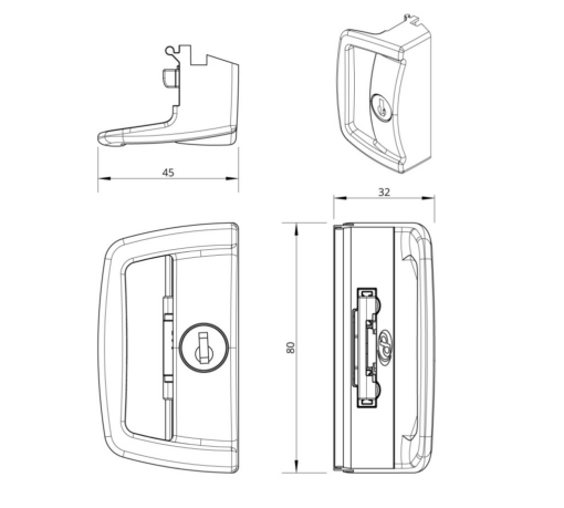 5-1205 Bradnams Sliding Window Lock - Image 2