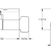 7-236 Whitco Turnknob Security Door Cylinders - Rollerco For Sliding Door, Windows &Amp; Shower Replacement Parts, Rollers &Amp; Accessories. Rollerco: 40 Years Strong! 7 2367 Measurements.jpg - Rollerco Australia'S Biggest Range Of Sliding Door, Windows &Amp; Shower Replacement Parts, Rollers &Amp; Accessories. Rollerco: 40 Years Strong!
