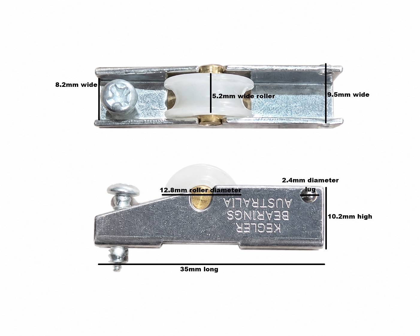 4-2200 Sliding Window Roller With Stainless Steel Housing - Suits Airlite Aluminium Siding Window - Rollerco For Sliding Door, Windows &Amp; Shower Replacement Parts, Rollers &Amp; Accessories. Rollerco: 40 Years Strong! 4-2200 Sliding Window Roller With Stainless Steel Housing - Suits Airlite Aluminium Siding Window - Image 2