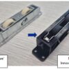 1-3700 Dual Roller Housing With Flat Roller - Suits Dowell Thermaline Double Glazed Aluminium Sliding Door - Image 3