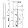 7-3015 30Mm Back Set Hinged Entry Door Lock Set - Suits Capral 397 Urbanplus Aluminium Entry Door - Image 4